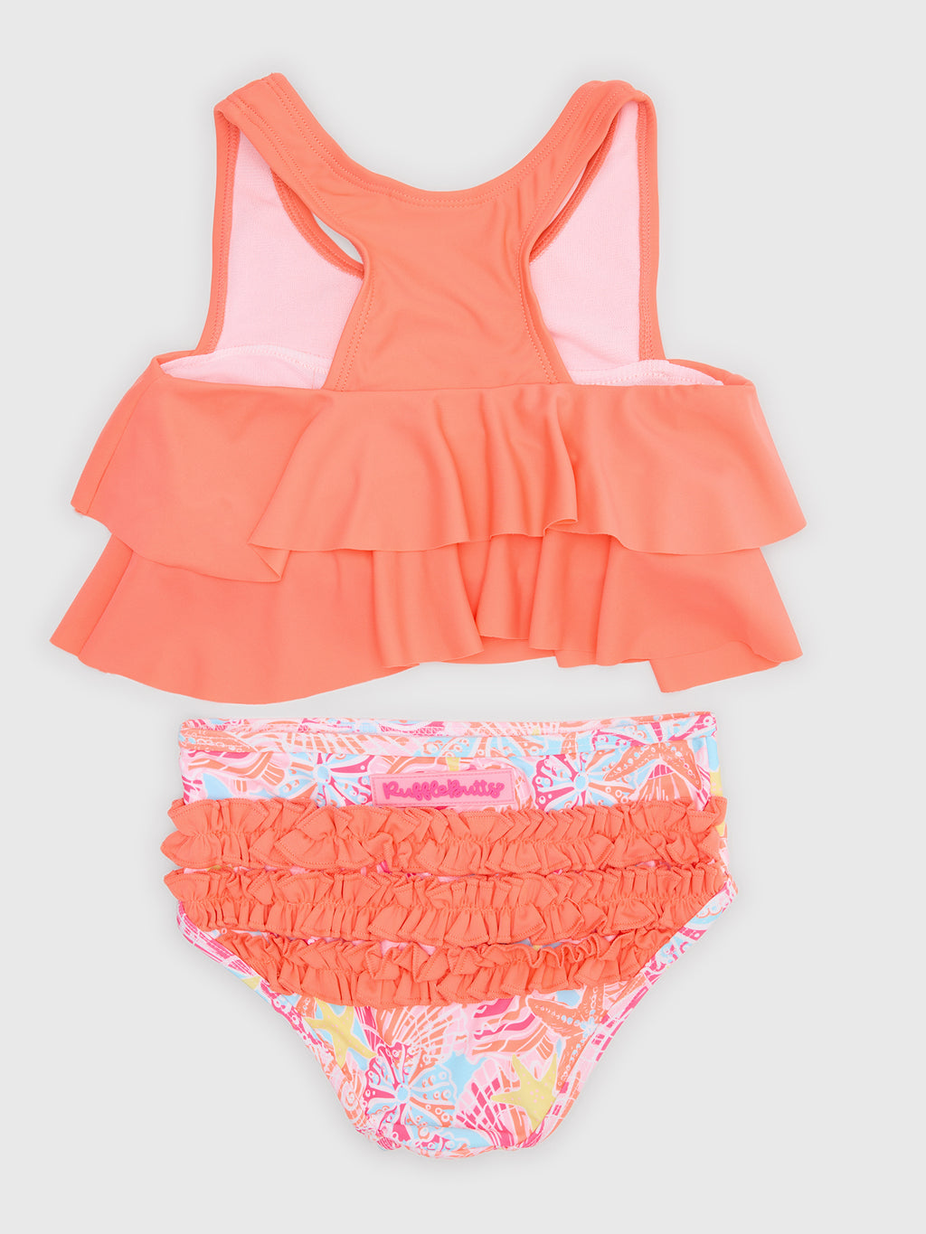 Rufflebutts Girls' Flounce Bikini Set - Saint Bernard