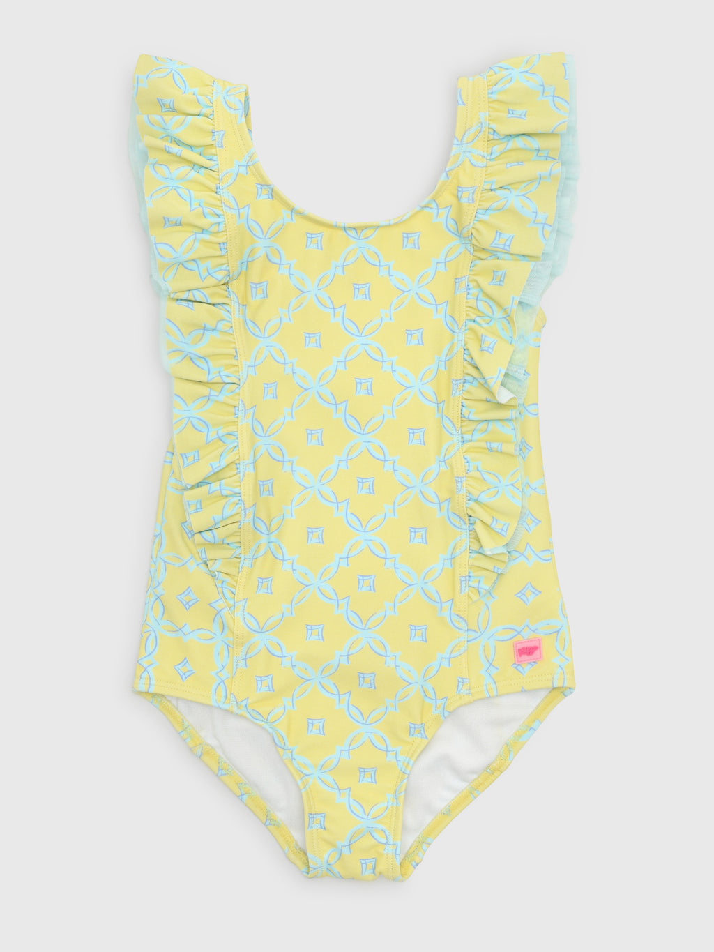 Rufflebutts Girls' Waterfall One-Piece Swimsuit - Saint Bernard