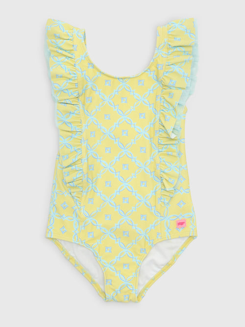 Rufflebutts Girls' Waterfall One-Piece Swimsuit