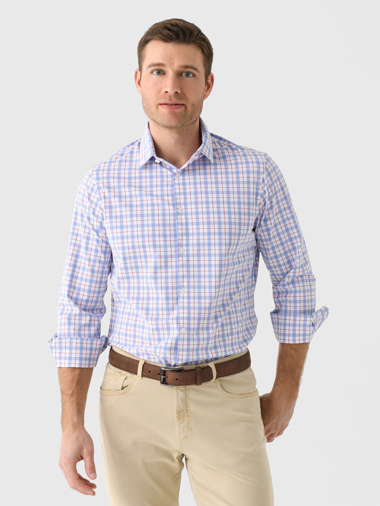 Mizzen+Main Men's Trim Leeward Dress Shirt - Saint Bernard