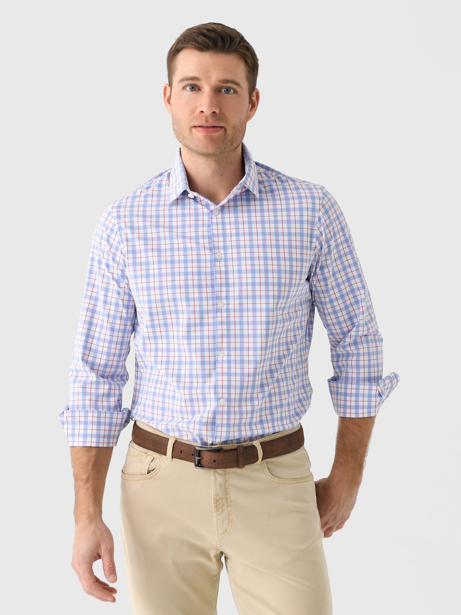 Mizzen+Main Men's Trim Leeward Dress Shirt - Saint Bernard