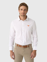 Mizzen+Main Men's University of Texas Trim Leeward Dress Shirt - Saint Bernard