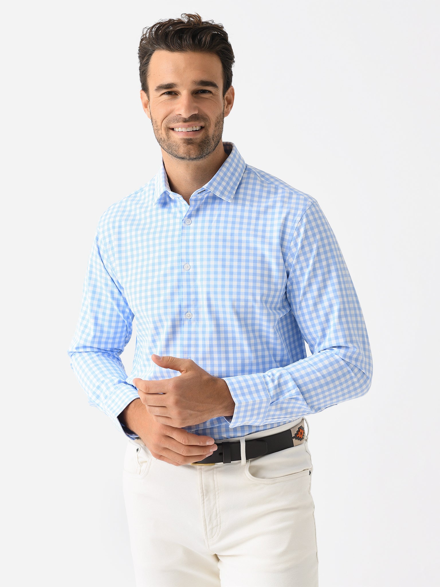 Mizzen+Main Men's Trim Leeward Dress Shirt - Saint Bernard