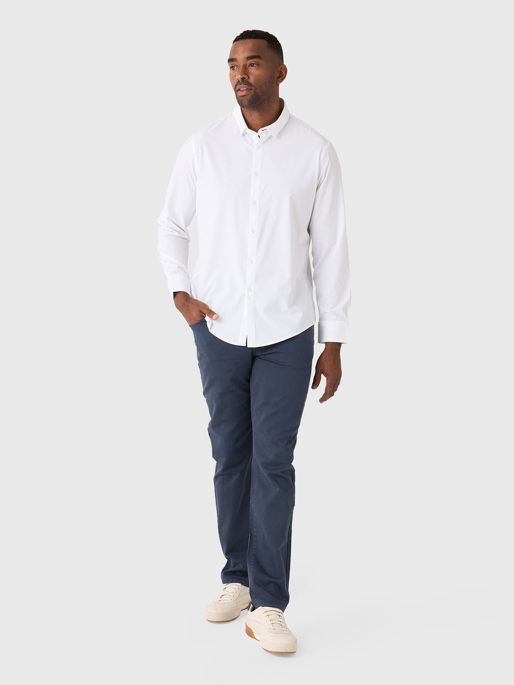 Mizzen+Main Men's Trim Leeward No Tuck Dress Shirt - Saint Bernard