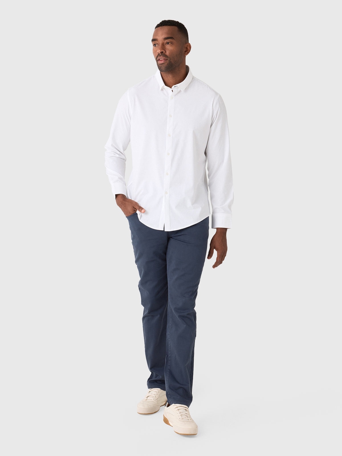 Mizzen+Main Men's Trim Leeward No Tuck Dress Shirt - Saint Bernard
