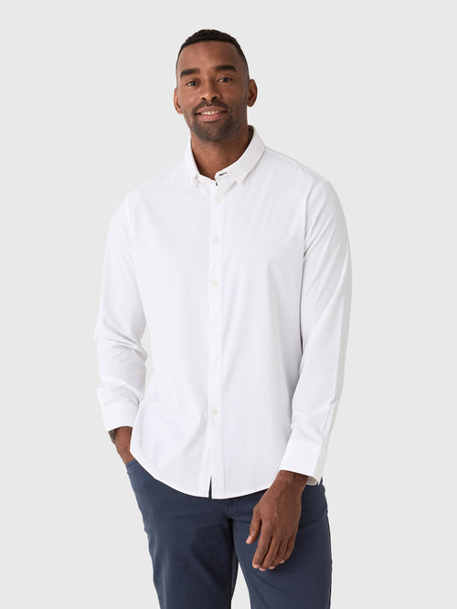 Mizzen+Main Men's Trim Leeward No Tuck Dress Shirt - Saint Bernard