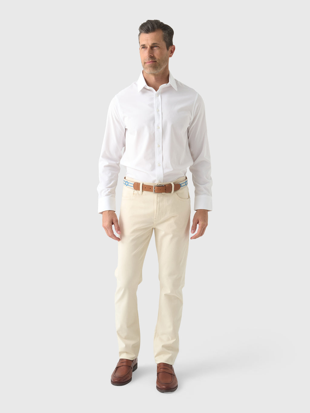 Mizzen+Main Men's Trim Leeward Formal Dress Shirt - Saint Bernard