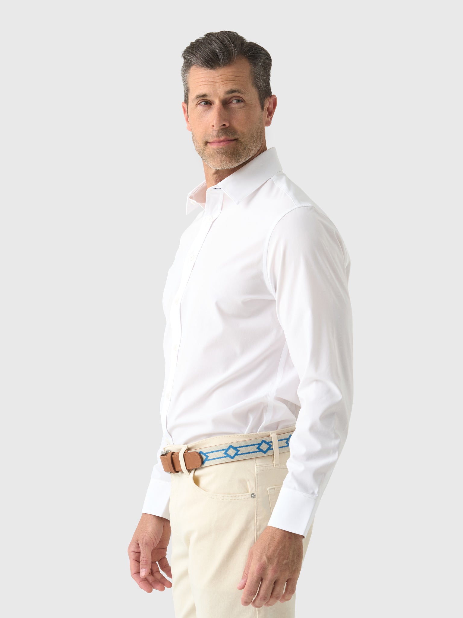 Mizzen+Main Men's Trim Leeward Formal Dress Shirt - Saint Bernard