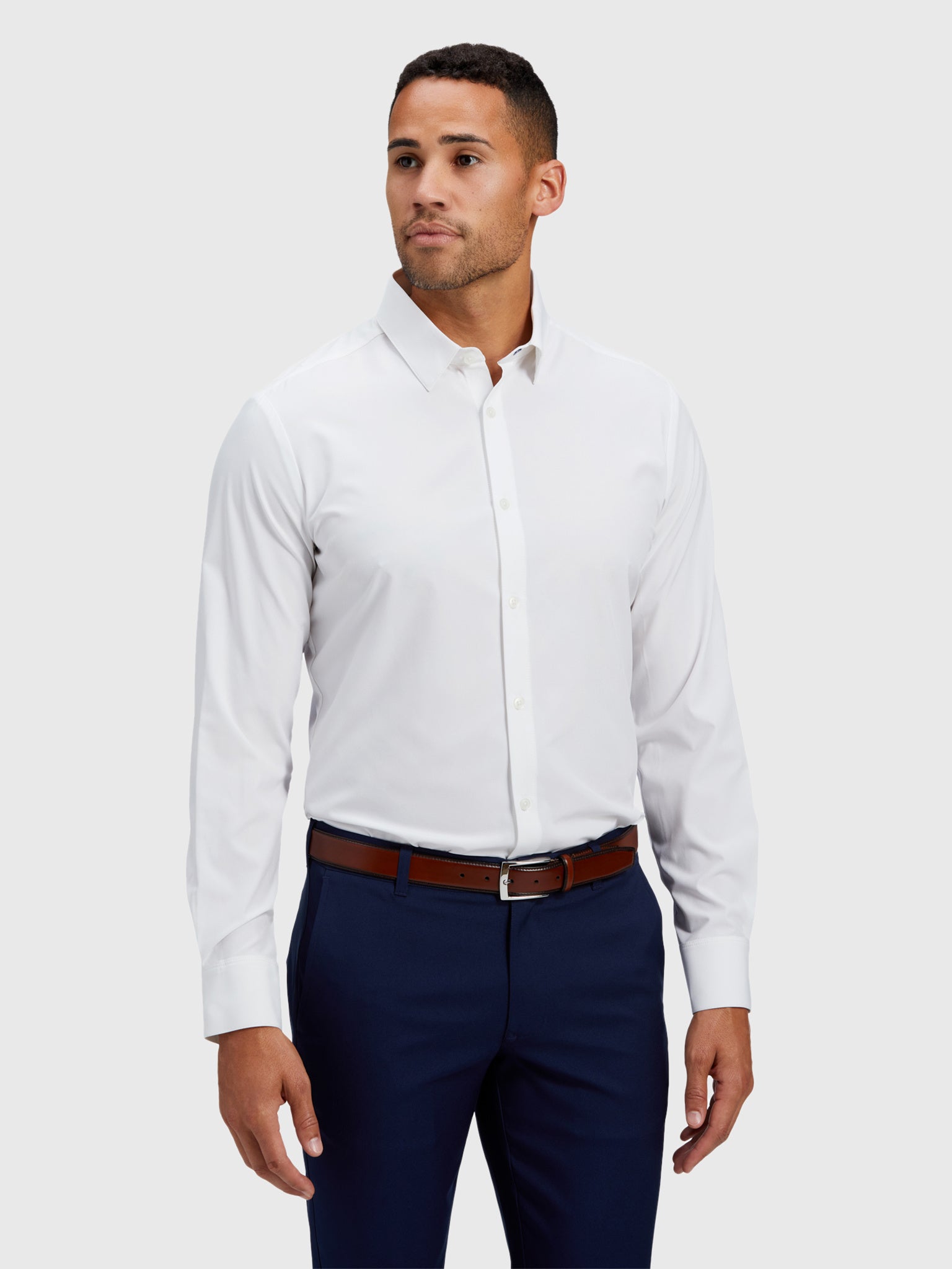 Mizzen+Main Men's Trim Leeward Formal Dress Shirt - Saint Bernard