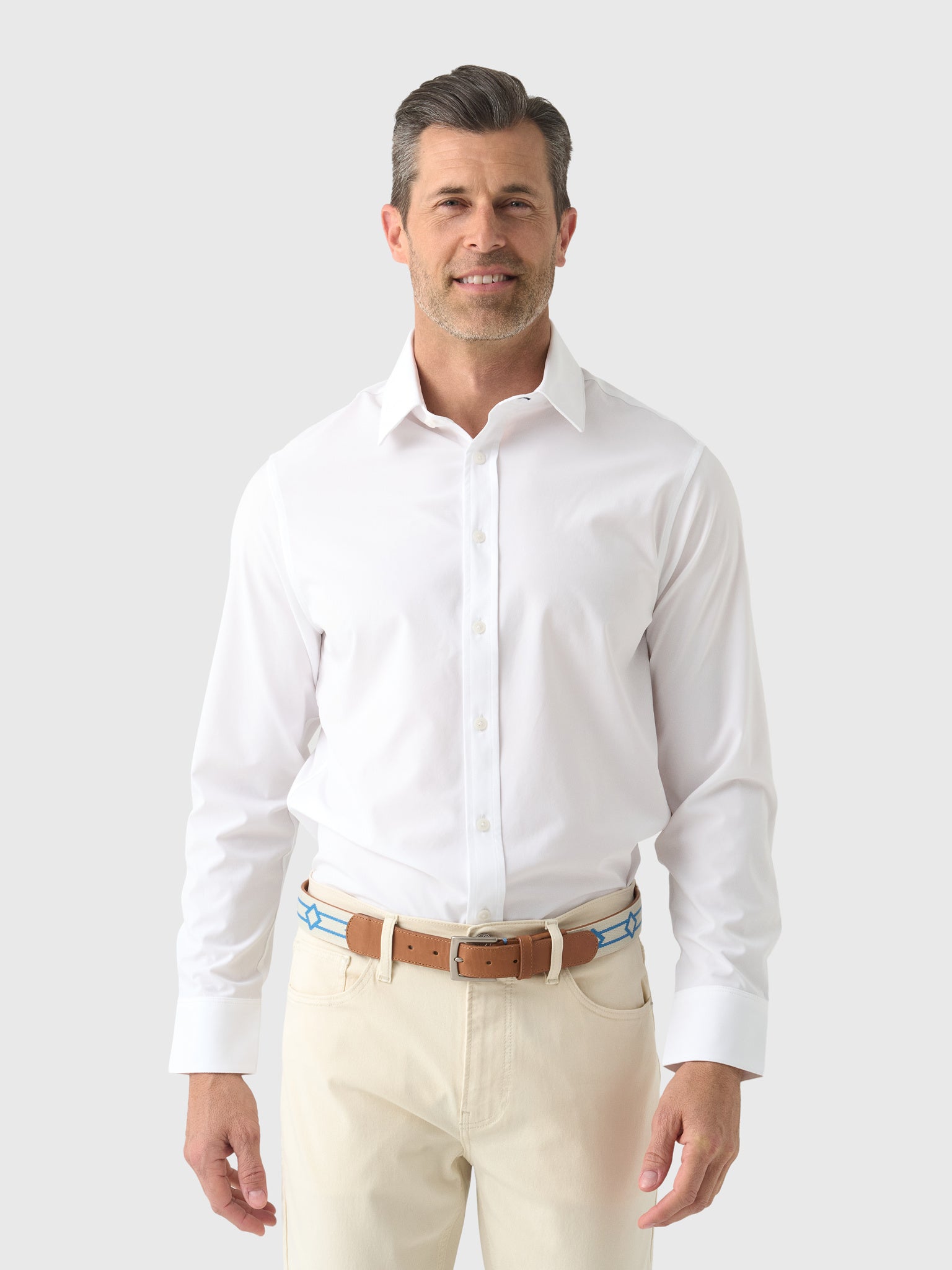 Mizzen+Main Men's Trim Leeward Formal Dress Shirt - Saint Bernard