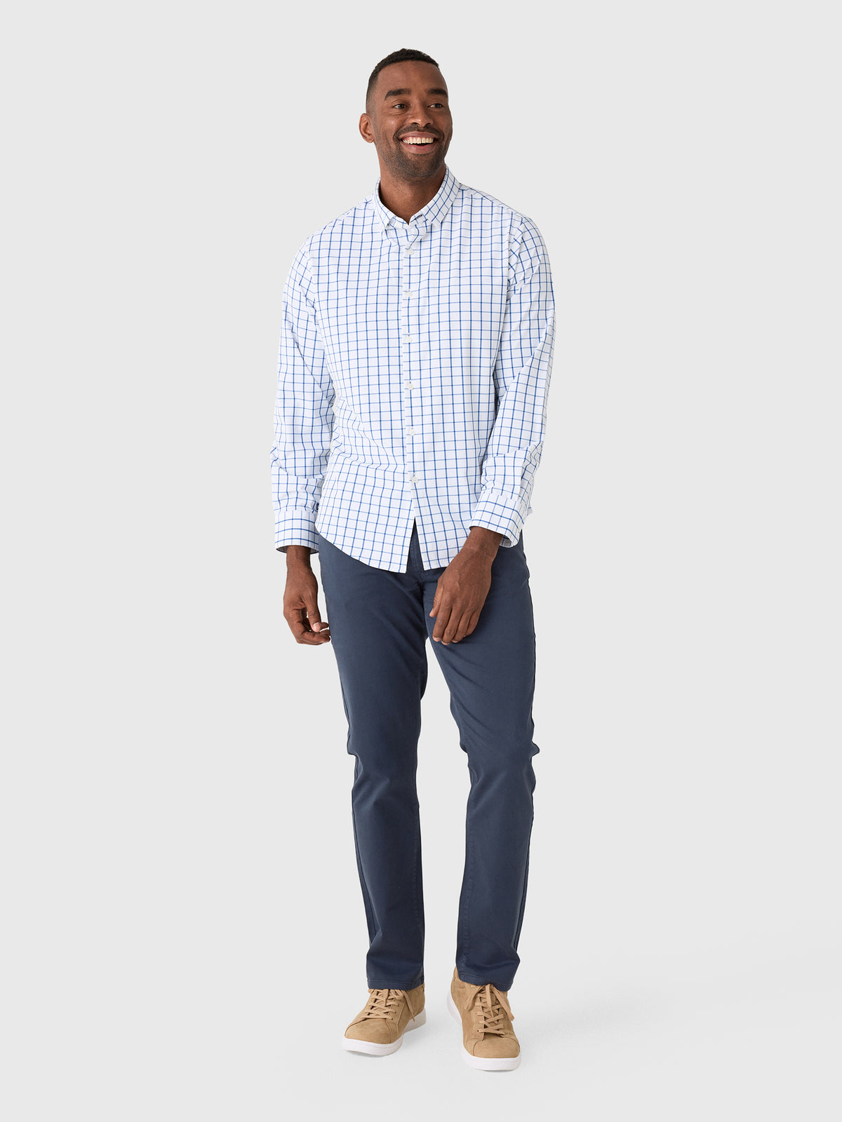 Mizzen+Main Men's Trim Leeward No Tuck Dress Shirt - Saint Bernard