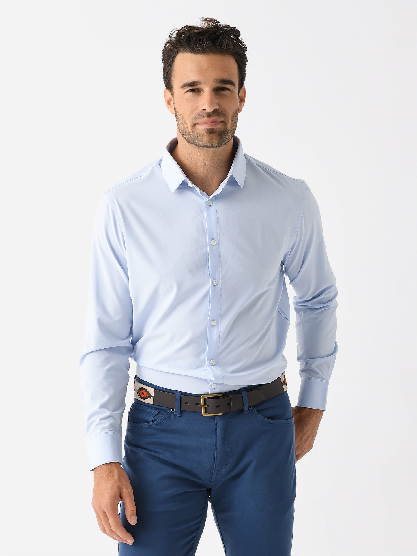 Mizzen+Main Men's Trim Leeward Dress Shirt - Saint Bernard