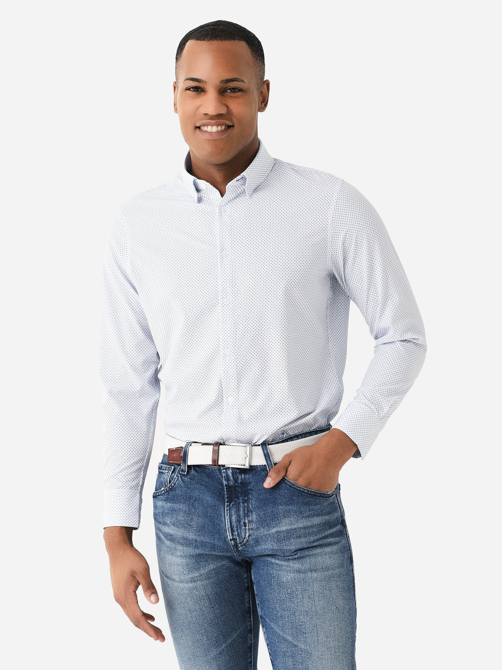 Mizzen+Main Men's Leeward Dress Shirt - Saint Bernard