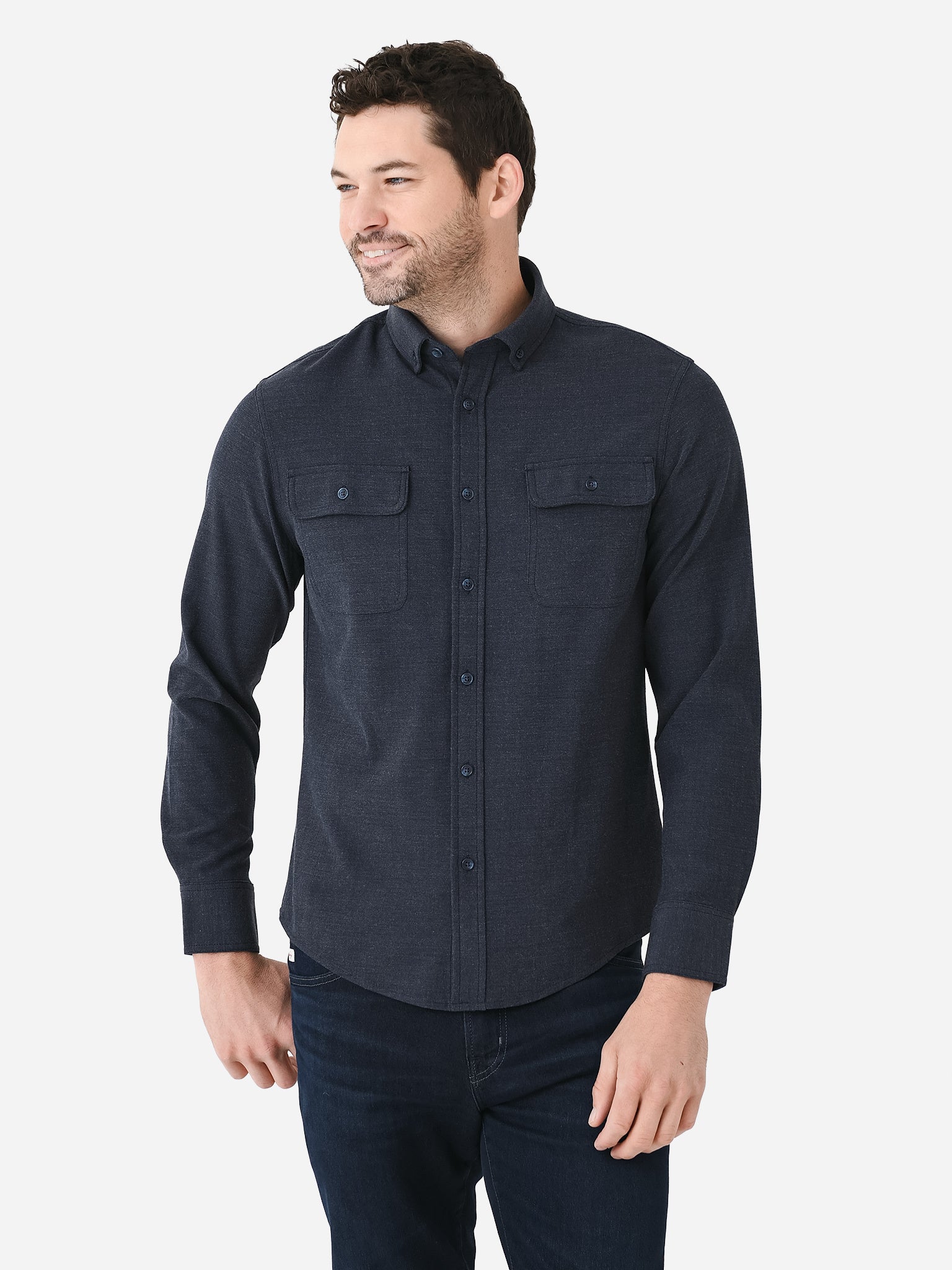 Mizzen+Main Men's City Flannel - Saint Bernard