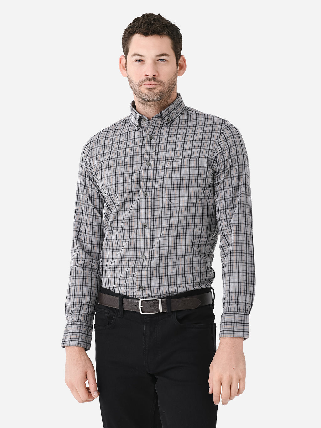 Mizzen+Main Men's Trim City Flannel - Saint Bernard