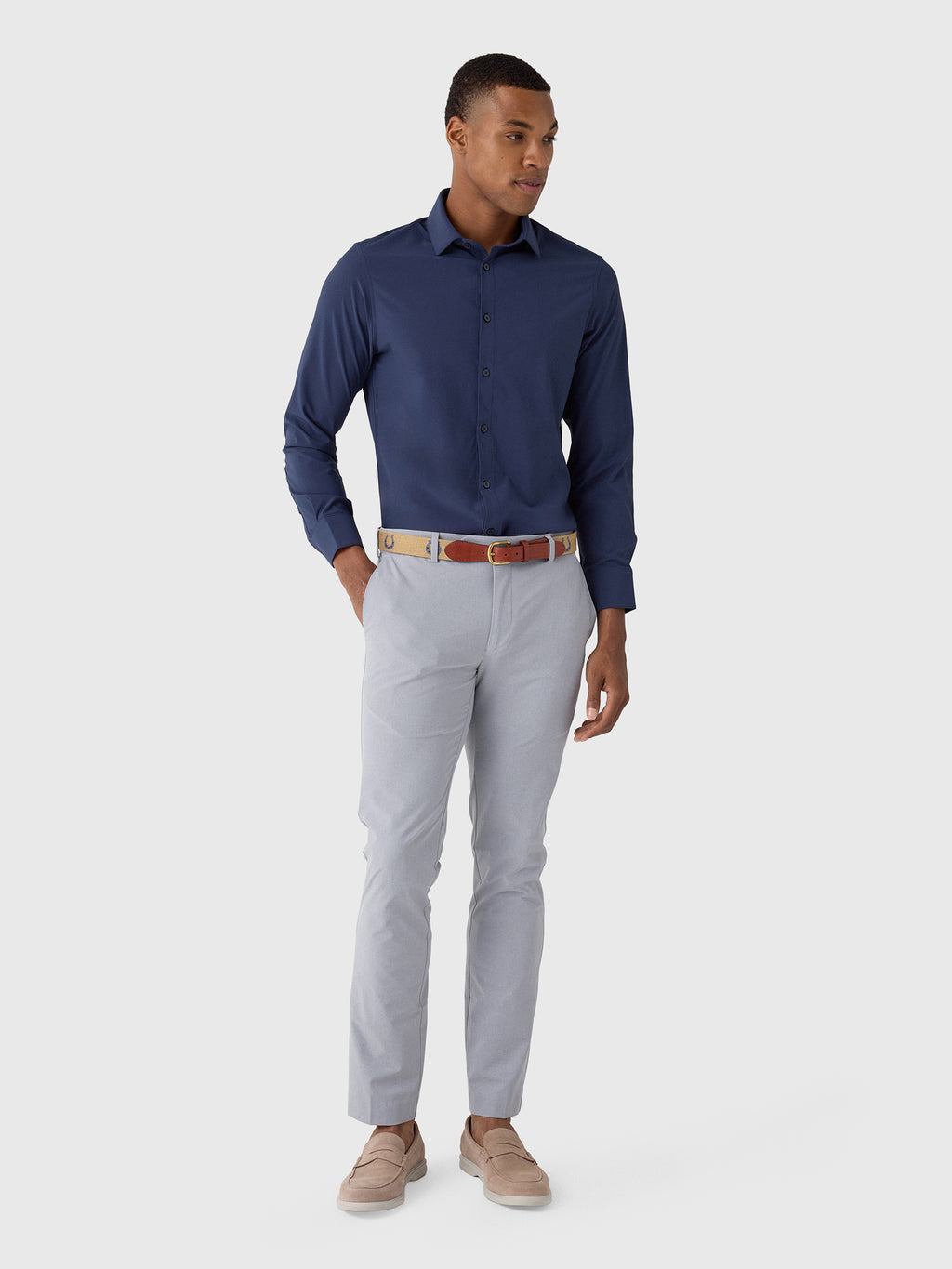 Mizzen+Main Men's Trim Leeward Dress Shirt - Saint Bernard