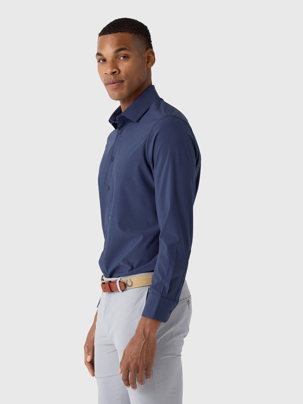 Mizzen+Main Men's Trim Leeward Dress Shirt - Saint Bernard