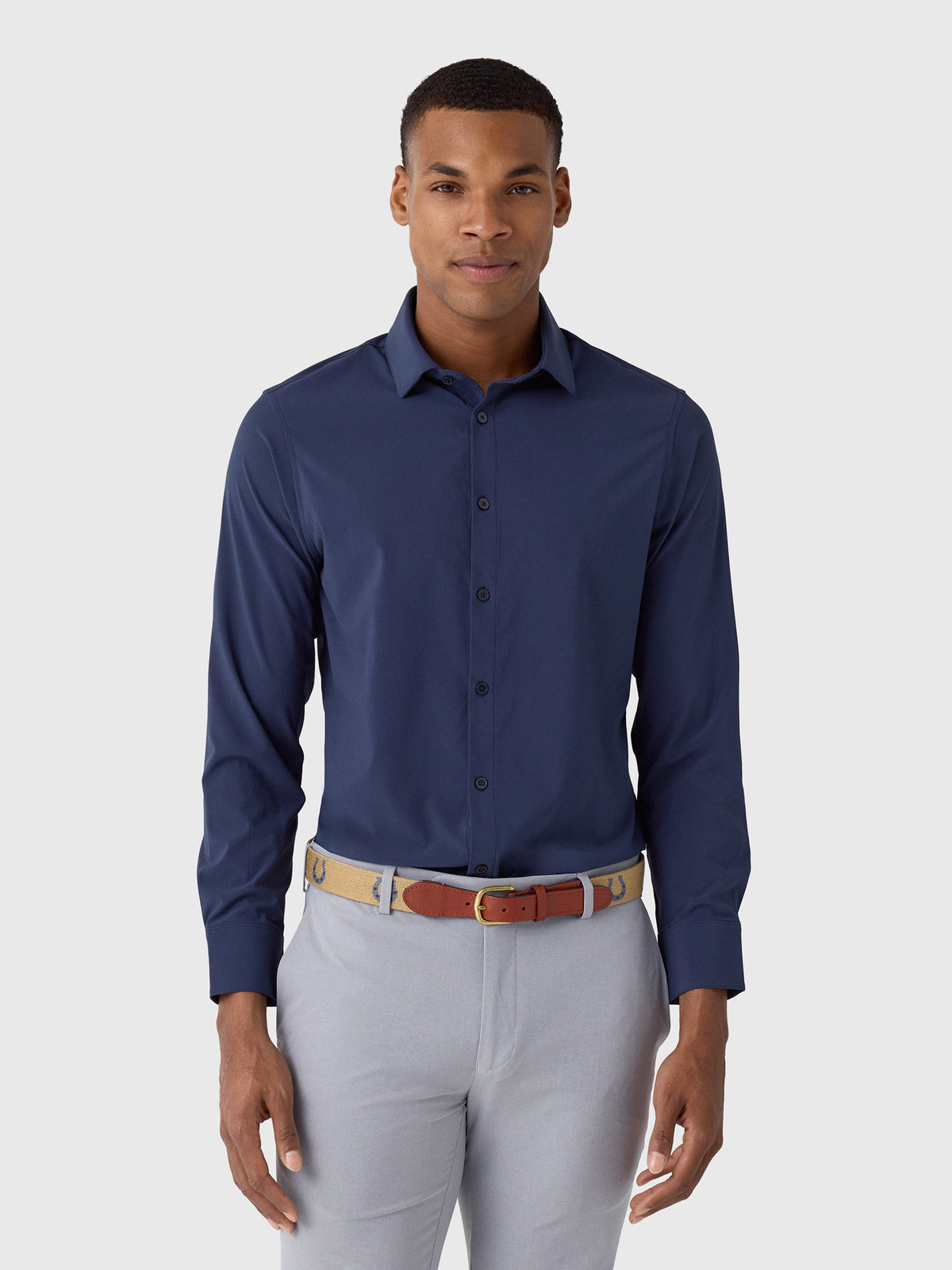 Mizzen+Main Men's Trim Leeward Dress Shirt - Saint Bernard