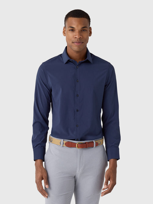 Mizzen+Main Men's Trim Leeward Dress Shirt - Saint Bernard