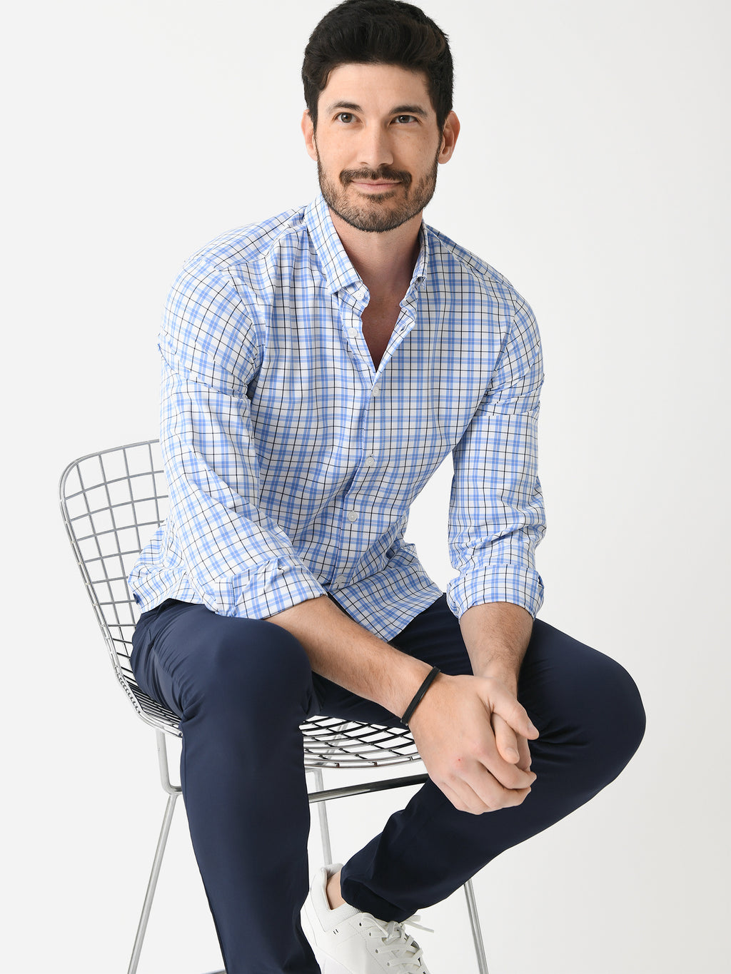 Mizzen+Main Men's Trim Leeward No Tuck Dress Shirt - Saint Bernard