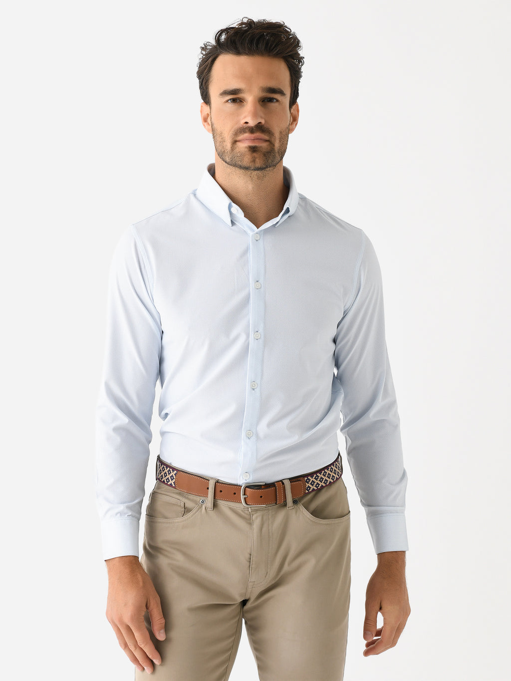 Mizzen+Main Men's Trim Leeward Dress Shirt - Saint Bernard