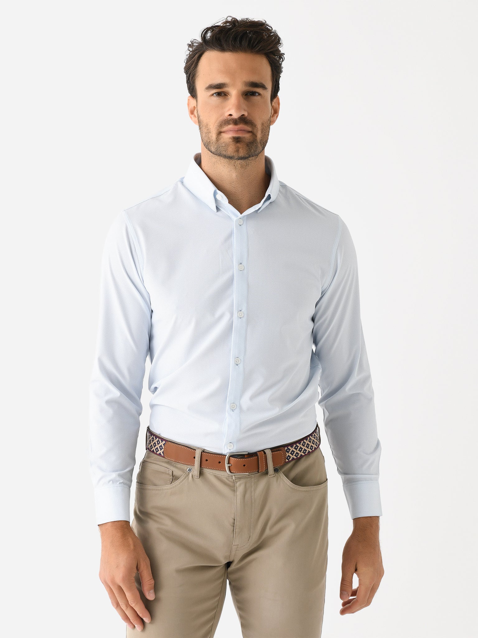 Mizzen+Main Men's Trim Leeward Dress Shirt - Saint Bernard