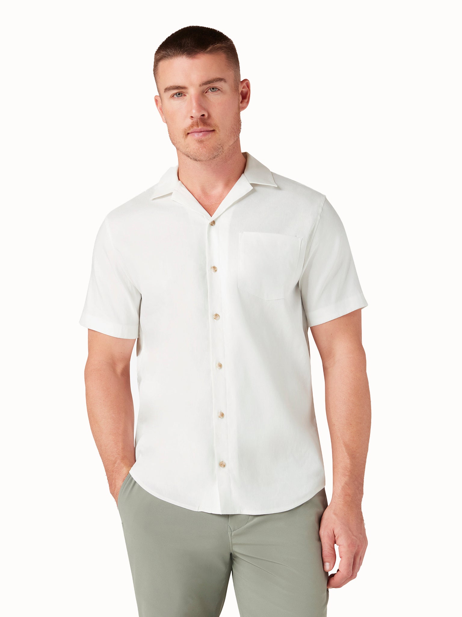 Mizzen+Main Men's Palmer Camp Shirt - Saint Bernard