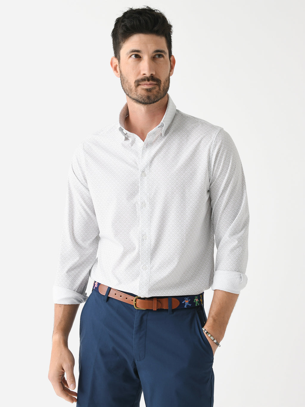 Mizzen+Main Men's Leeward Dress Shirt - Saint Bernard