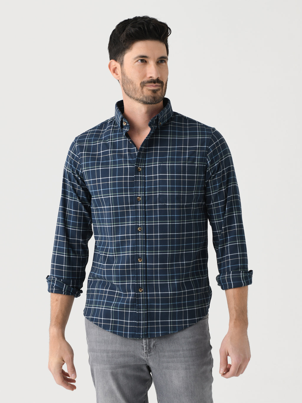 Mizzen+Main Men's Trim City Flannel Twill - Saint Bernard