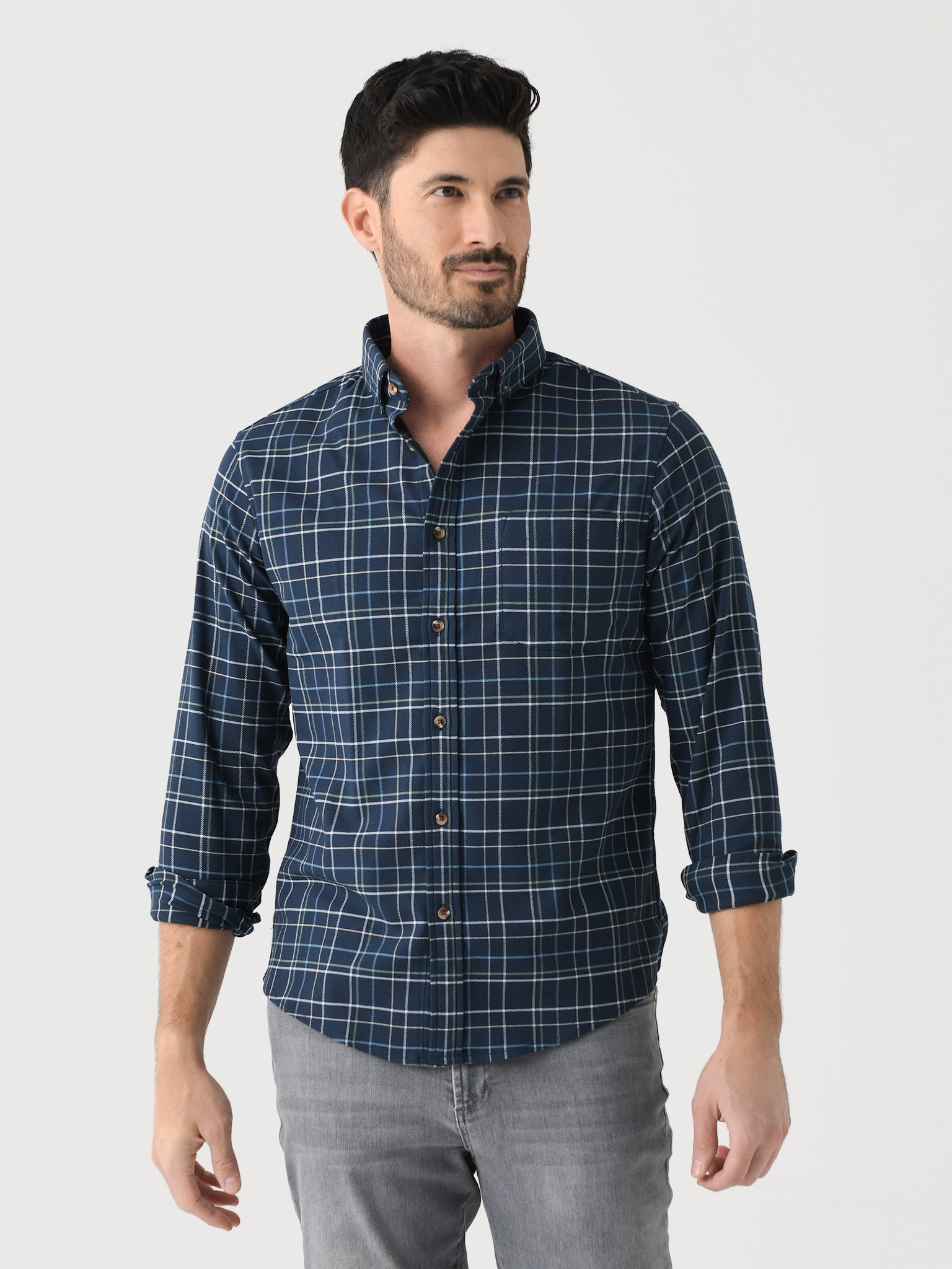 Mizzen+Main Men's Trim City Flannel Twill - Saint Bernard