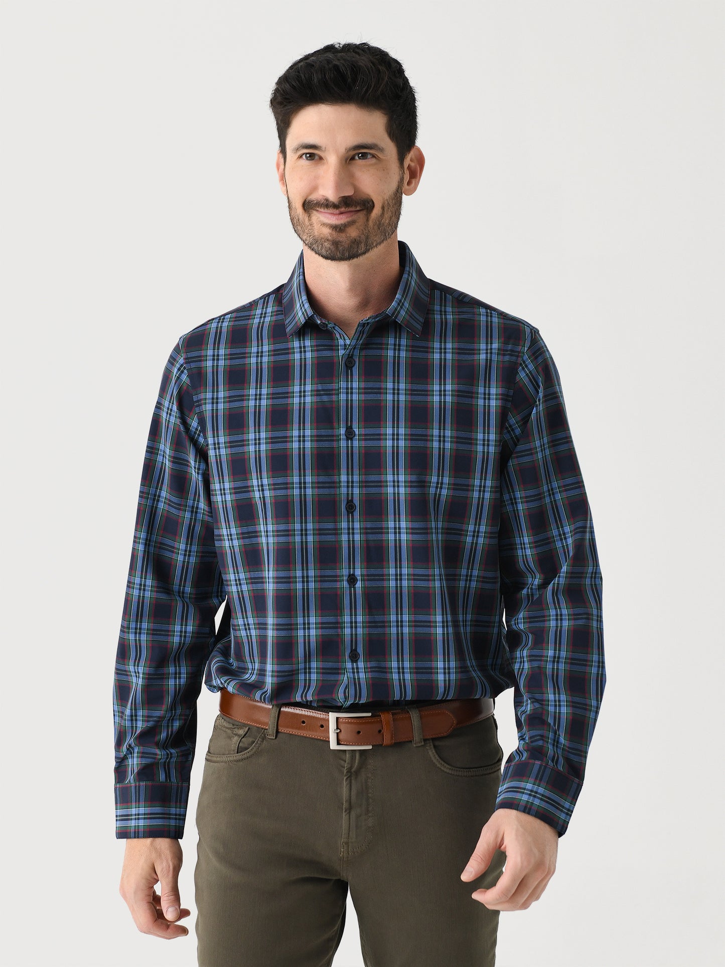 Mizzen+Main Men's Trim Leeward Dress Shirt - Saint Bernard