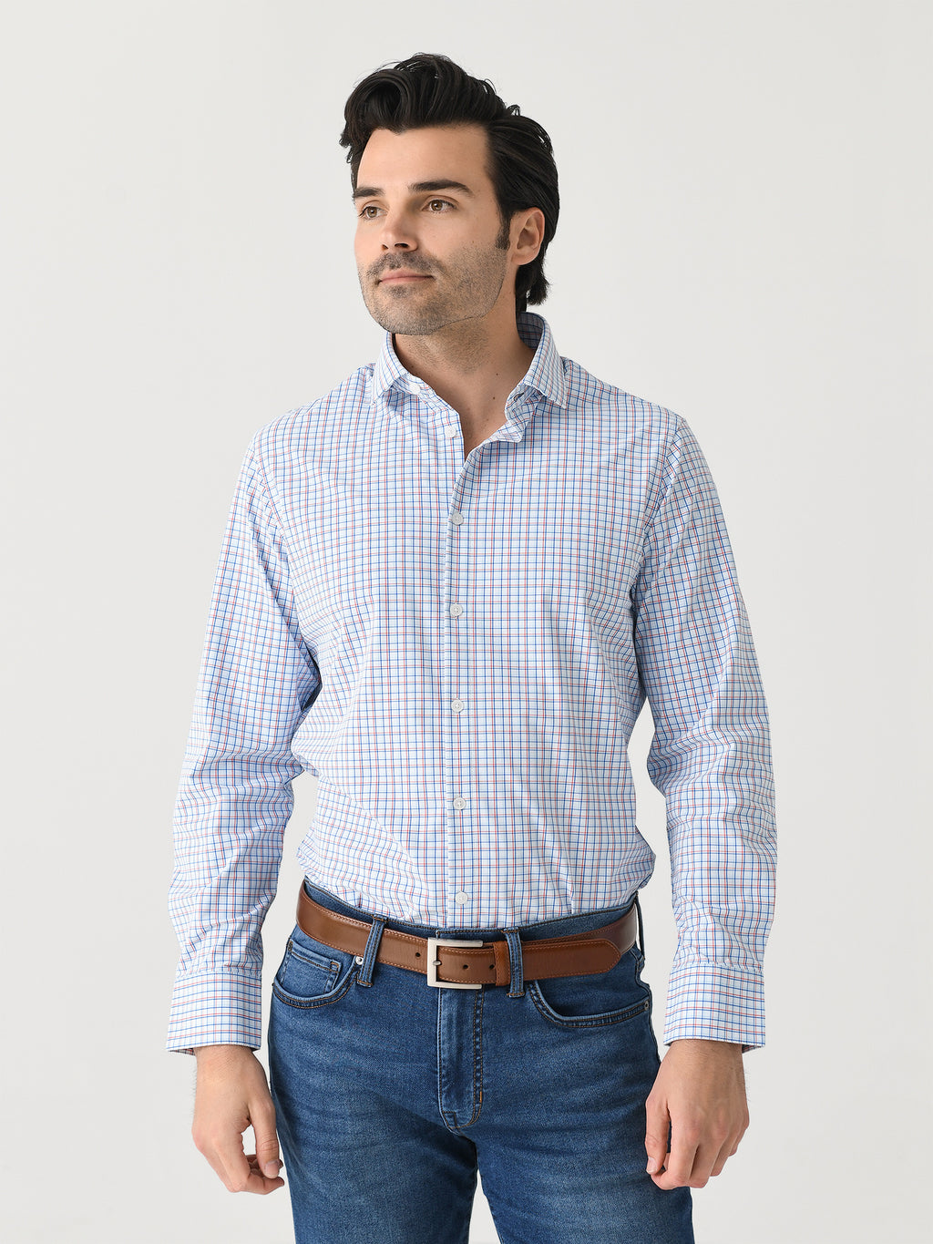Mizzen+Main Men's Trim Leeward Dress Shirt - Saint Bernard