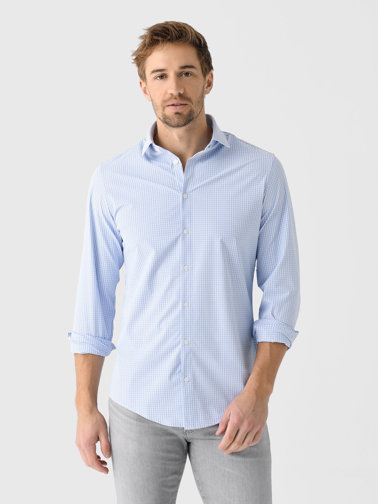 Mizzen+Main Men's Trim Leeward Dress Shirt - Saint Bernard