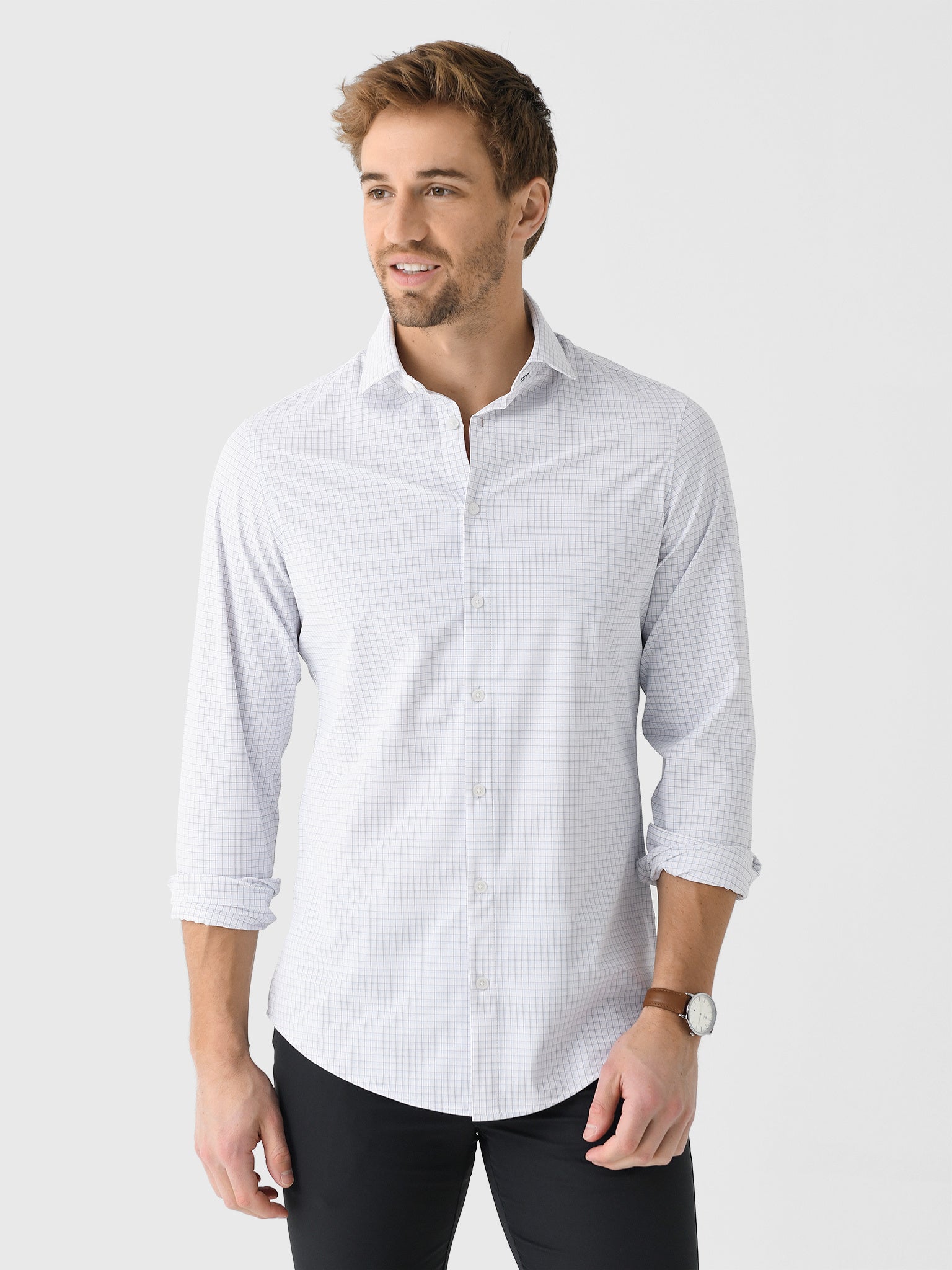 Mizzen+Main Men's Trim Leeward Dress Shirt - Saint Bernard