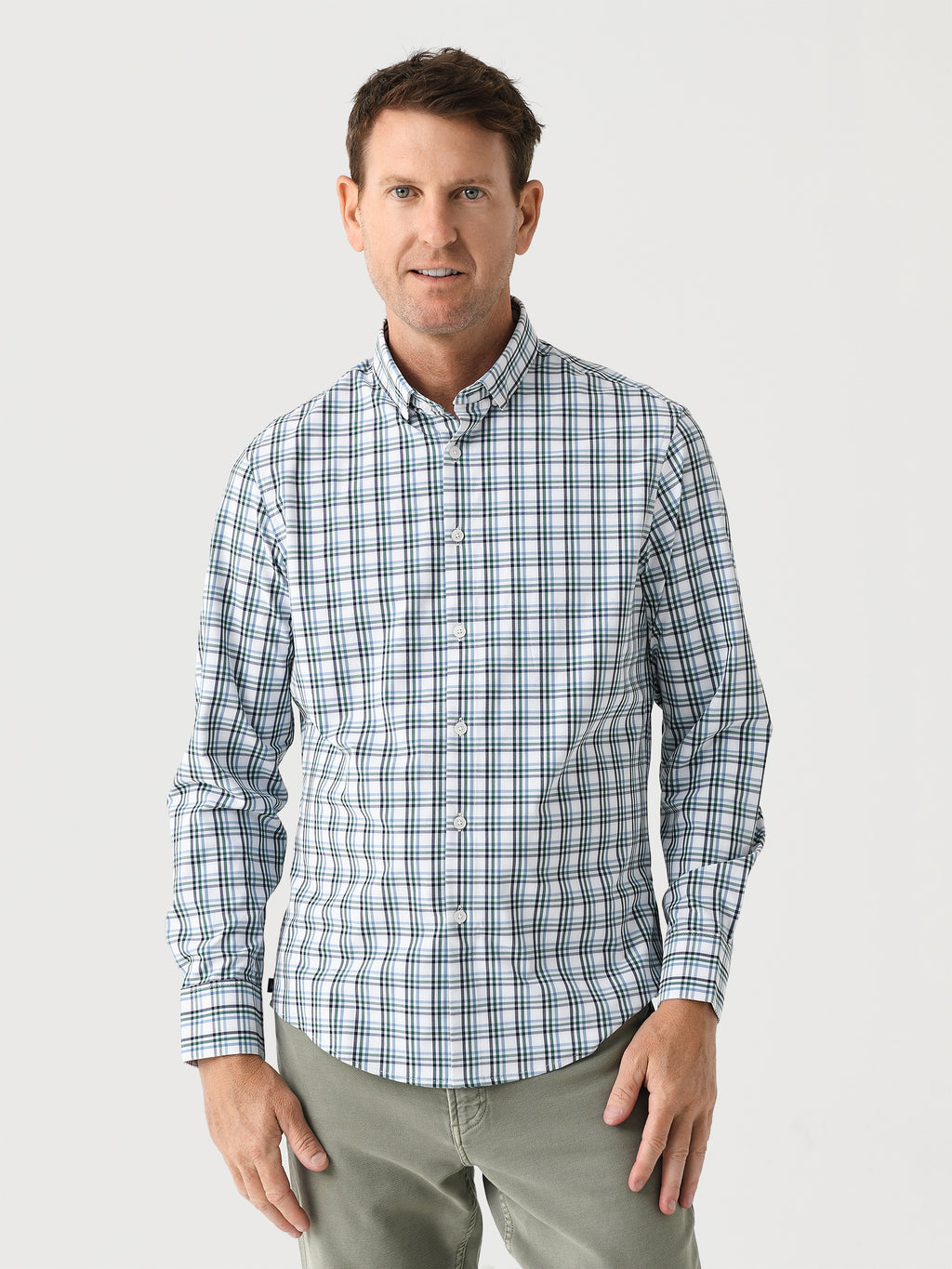 Mizzen+Main Men's Trim Leeward No Tuck Dress Shirt - Saint Bernard