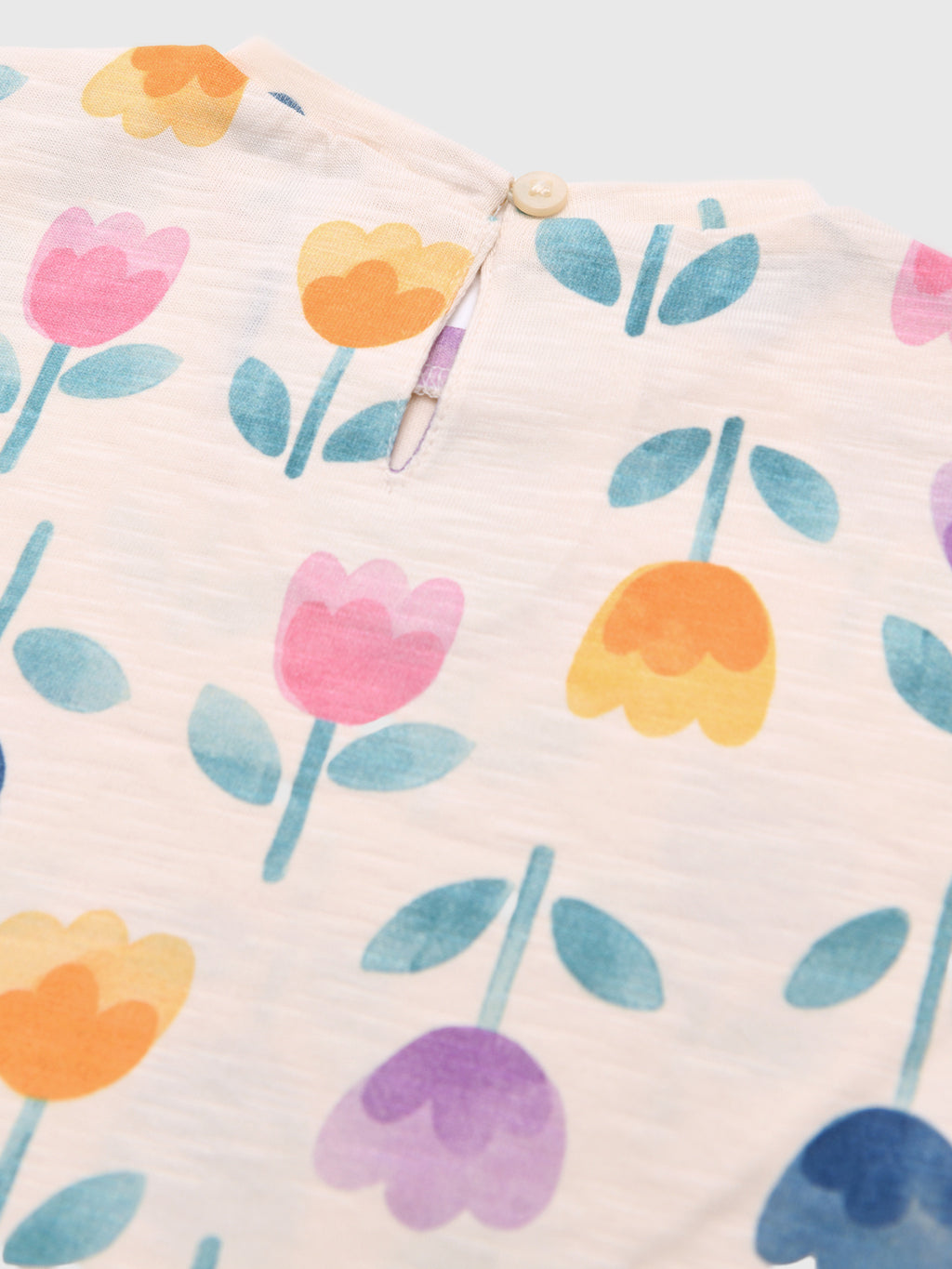 Mayoral Baby Girls' Printed Short Sleeve T-Shirt - Saint Bernard