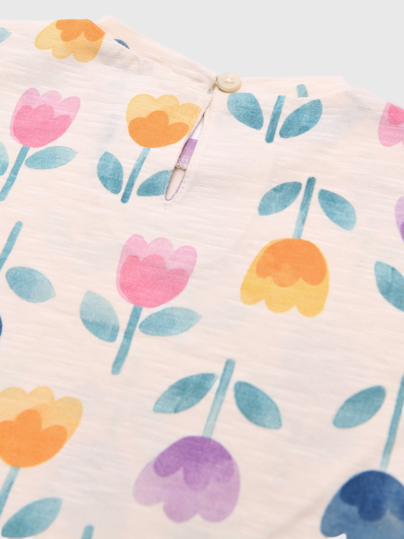 Mayoral Baby Girls' Printed Short Sleeve T-Shirt - Saint Bernard