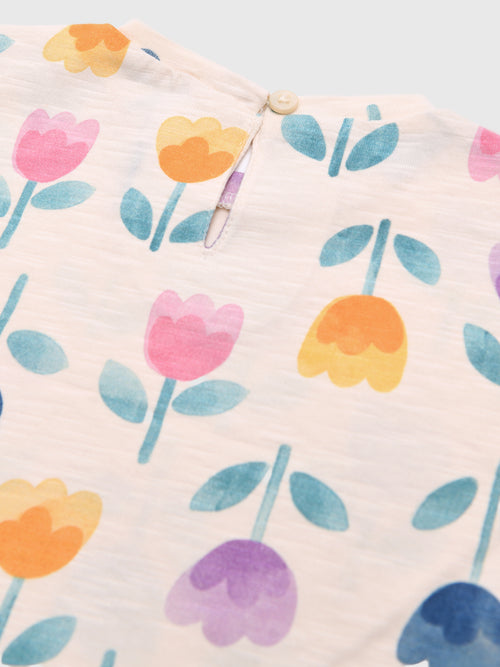 Mayoral Baby Girls' Printed Short Sleeve T-Shirt