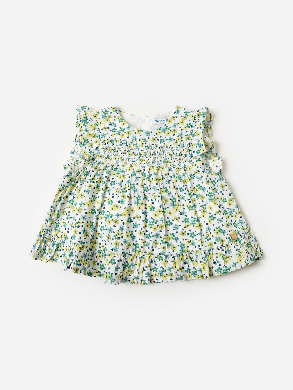 Mayoral Baby Girls' Floral Blouse - Saint Bernard