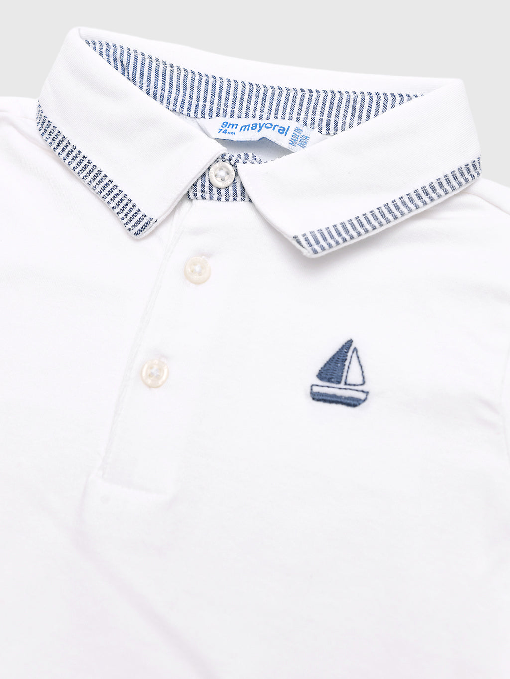Mayoral Baby Boys' Sailboat Polo Shirt - Saint Bernard