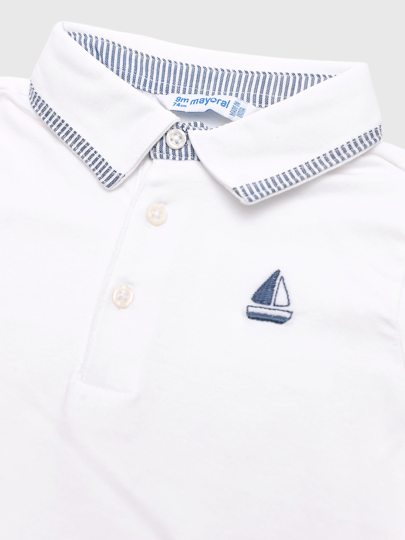Mayoral Baby Boys' Sailboat Polo Shirt - Saint Bernard
