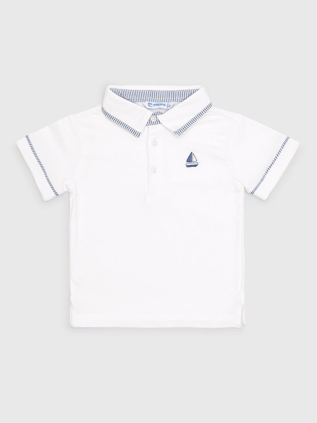Mayoral Baby Boys' Sailboat Polo Shirt - Saint Bernard