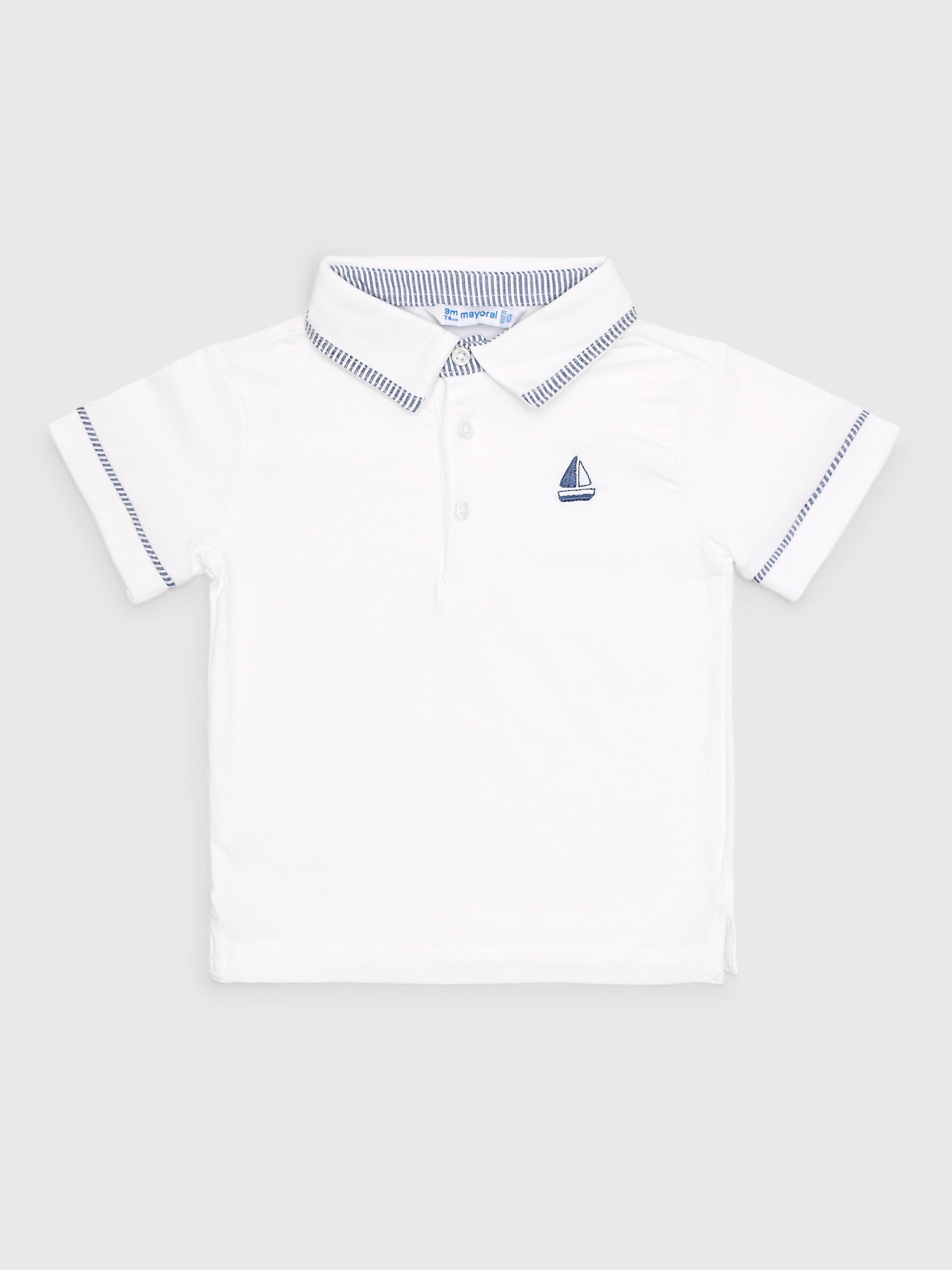 Mayoral Baby Boys' Sailboat Polo Shirt - Saint Bernard