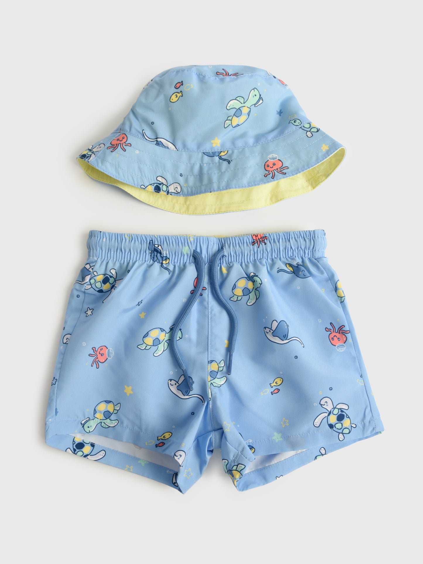 Mayoral Baby Boys' Swim Short + Bucket Hat - Saint Bernard