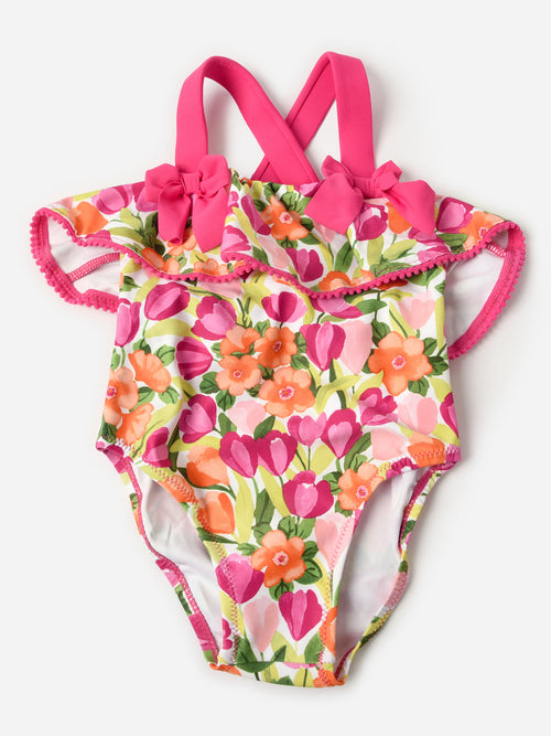 Mayoral Baby Girls' Floral Printed One-Piece Swimsuit