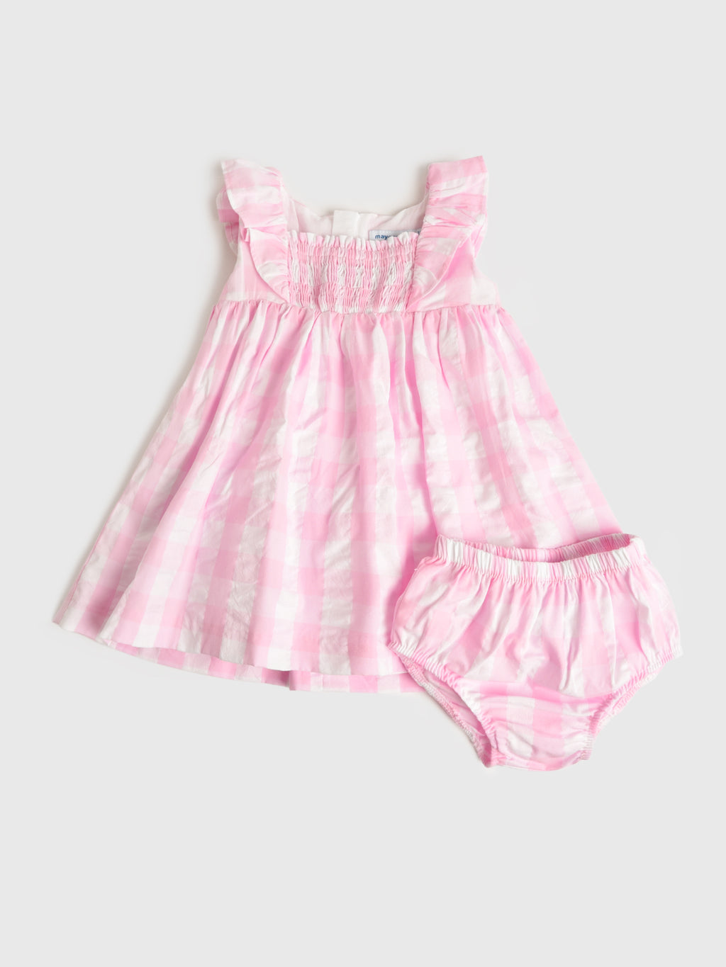 Mayoral Baby Girls' Vichy Dress - Saint Bernard