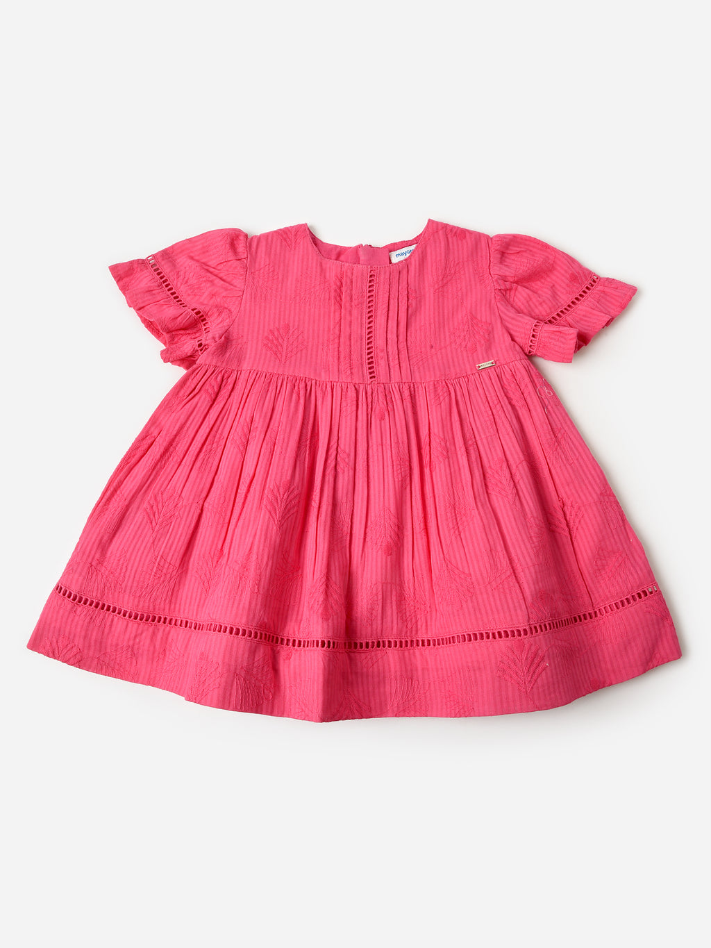 Mayoral Baby Girls' Eyelet Dress - Saint Bernard