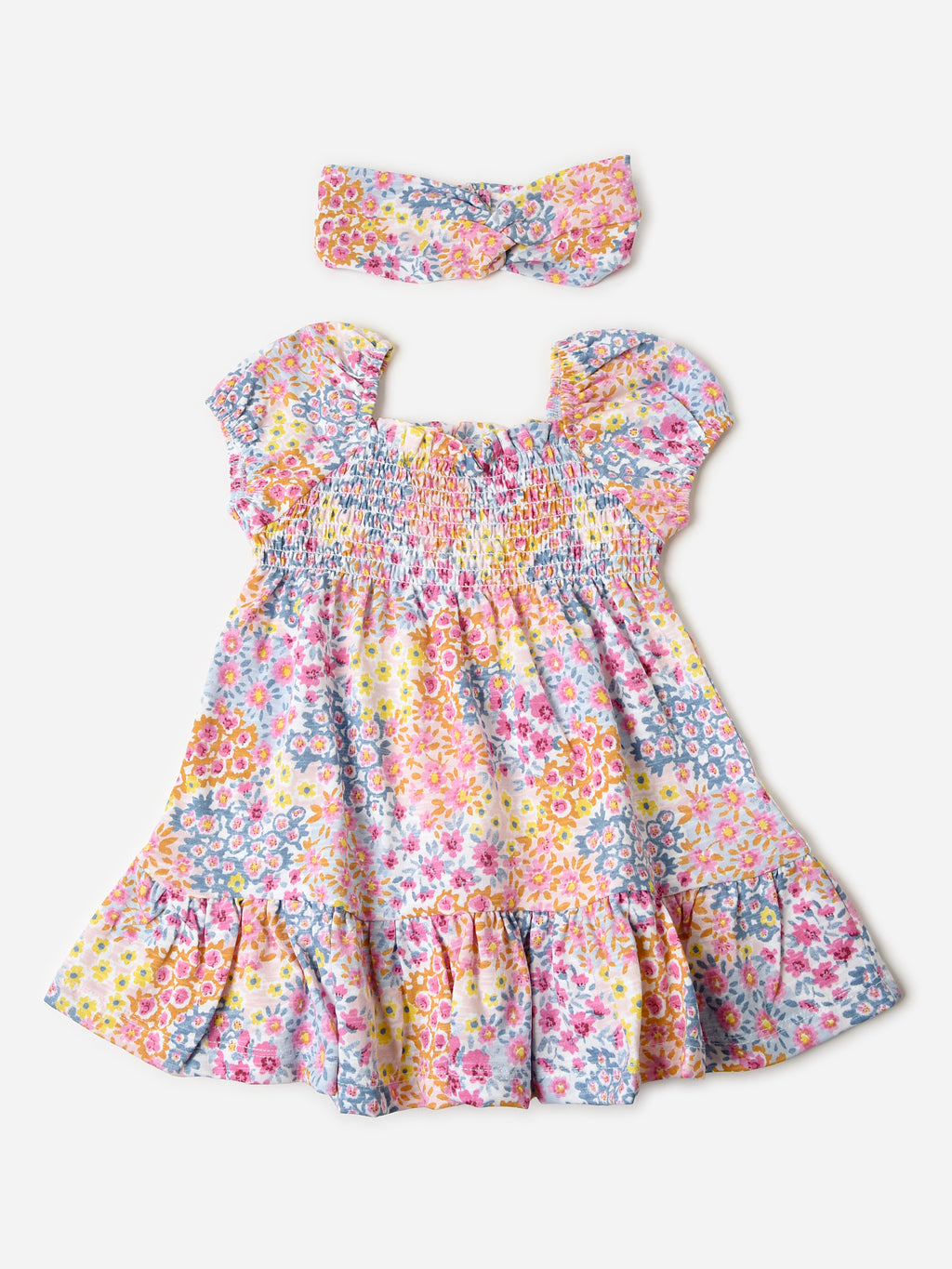 Mayoral Baby Girls' Floral Printed Dress - Saint Bernard