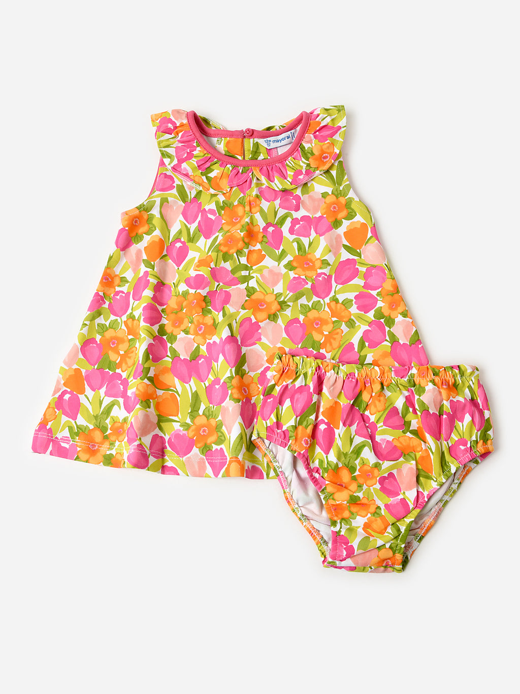 Mayoral Baby Girls' Floral Dress - Saint Bernard
