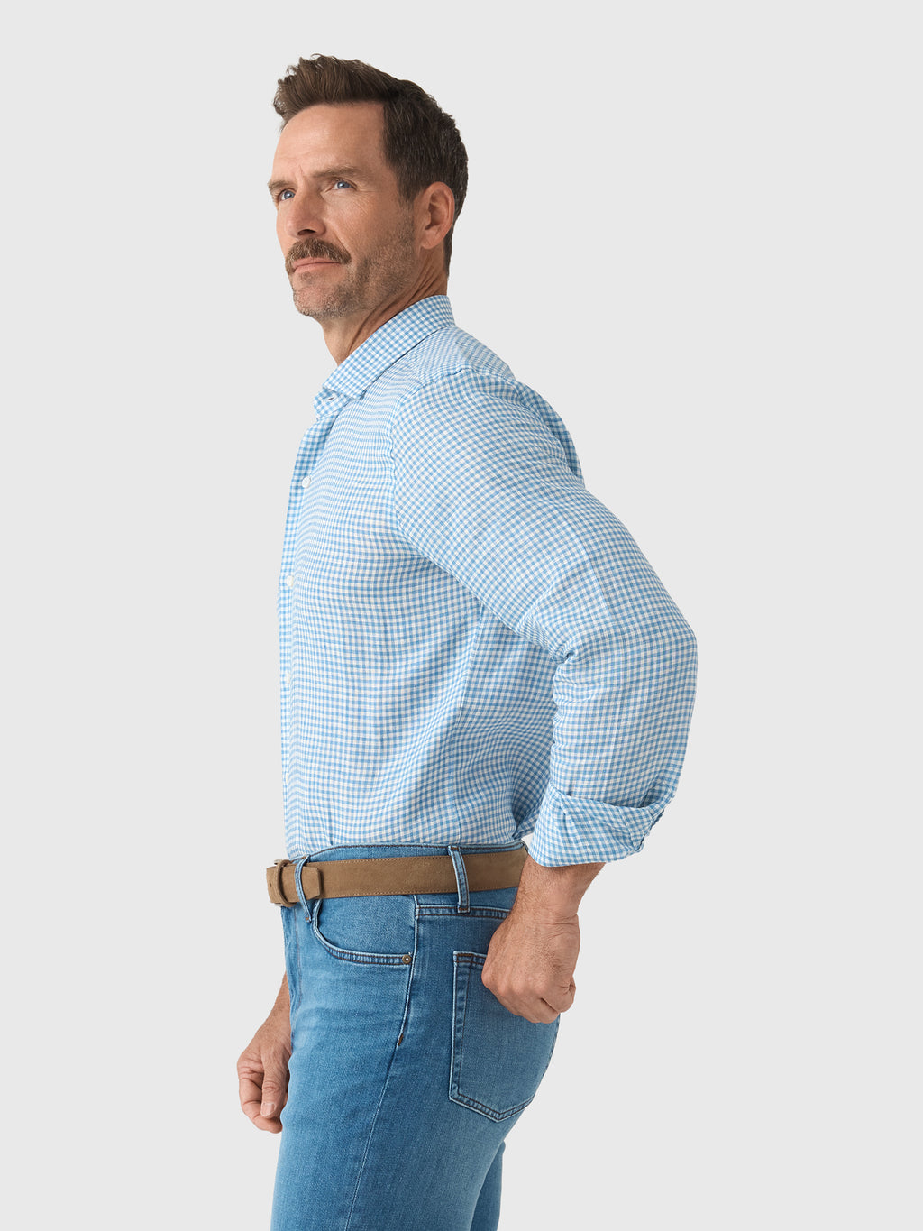 Maria Santangelo Men's Check Woven Shirt - Saint Bernard